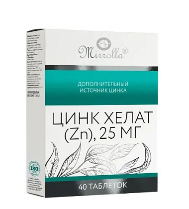 Купить Цинк Хелат 40 шт таблетки