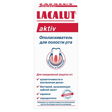 Купить Lacalut Aktiv 300 мл ополаскиватель для полости рта