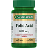 Купить Nature's Bounty Фолиевая кислота 400 мкг 100 шт таблетки