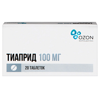 Купить: Тиаприд 100 мг 20 шт таблетки