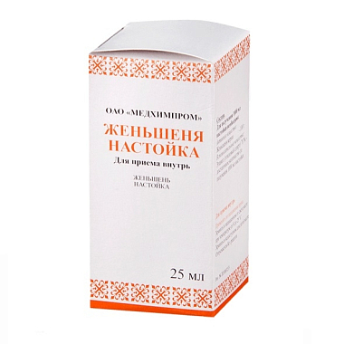 Купить Женьшеня 25 мл настойка флакон