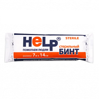 Купить: Help бинт стерильный индивидуальный 7 м X 14 см