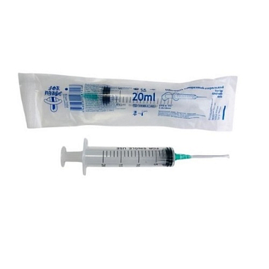 Купить Шприц 20 мл 5 шт одноразовый трехдетальный стерильный c иглой 21G (0,8 х 38 мм)