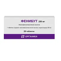Купить: Фенибут 250 мг 20 шт таблетки