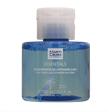 Купить MartiDerm Essentials 300 мл раствор мицеллярный очищающий 3 в 1
