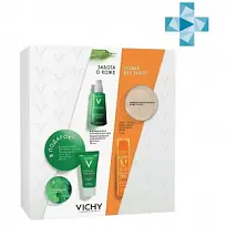 Купить: Vichy Ideal Soleil набор Normaderm уход п/несоверш 50+ 50мл + Normaderm очищ гель + спрей-вуаль 50+ 75мл