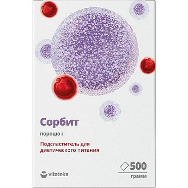 Купить Vitateka Сорбит 500 г порошок подсластитель пищевой