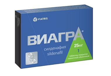 Купить Виагра 25 мг 1 шт таблетки покрытые пленочной оболочкой