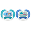 Купить Philips Avent Ultra Air SCF080/13 2 шт соска-пустышка силиконовая ортодонтическая 0-6 мес для мальчиков