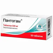 Купить: Пантогам 500 мг 50 шт таблетки