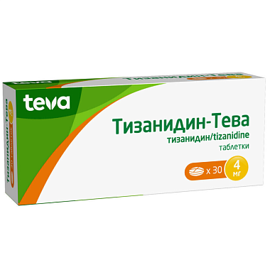 Купить Тизанидин-Тева 4 мг 30 шт таблетки