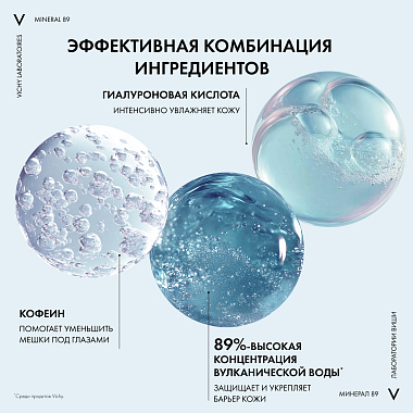 Купить Vichy Mineral 89 15 мл крем-уход восстанавливающий  для кожи вокруг глаз с гиалуроновой кислотой