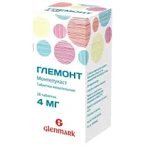 Купить: Глемонт 4 мг 28 шт таблетки жевательные