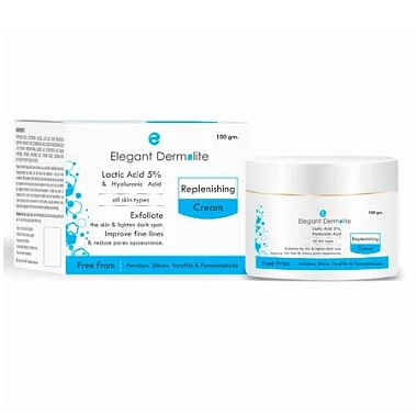 Купить Elegant Dermolite 100 мл крем увлажняющий восстанавливающий с молочной и гиалуроновой кислотой
