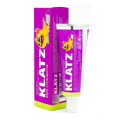 Купить Klatz Kids 48 мл паста зубная без фтора тутти-фрути