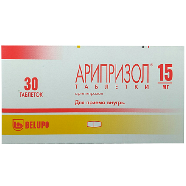Купить Арипризол 15 мг 30 шт таблетки