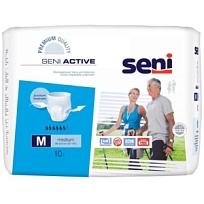 Купить: Seni Active 10 шт подгузники-трусы размер M 6 капель