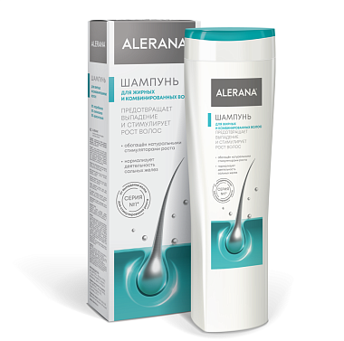 Купить Alerana 250 мл шампунь для жирных и комбинированных волос