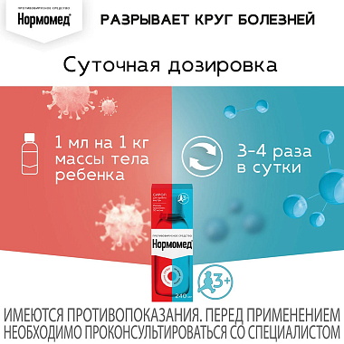 Купить Нормомед 50 мг/мл 240 мл сироп