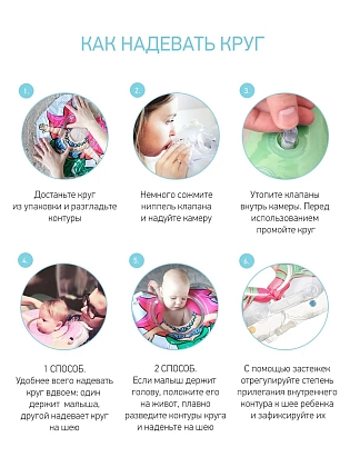 Купить Roxy Kids Kengu круг на шею для купания малышей 0+