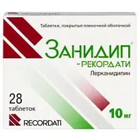 Купить: Занидип-Рекордати 10 мг 28 шт таблетки покрытые оболочкой