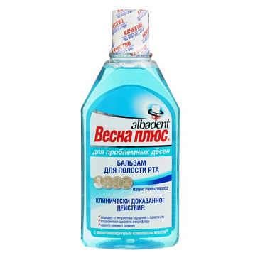 Купить Весна Плюс 400 мл бальзам-ополаскиватель для полости рта противоспалительный
