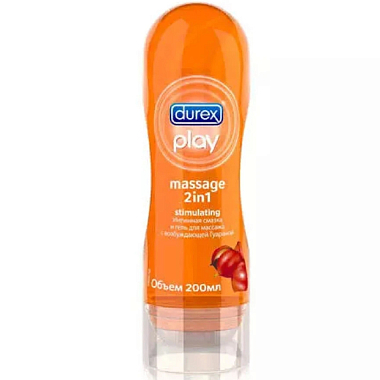 Купить Durex Play Massage 200 мл гель-смазка 2в1 с гуараной