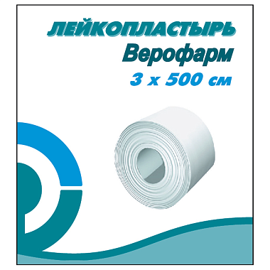 Купить Верофарм 3 см x 500 см пластырь катушка