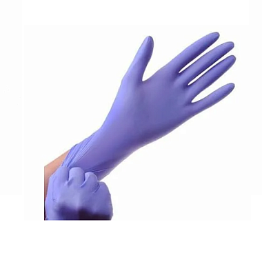 Купить SFM 1 шт перчатки нитриловые смотровые нестерильные размер M фиолетово-голубой