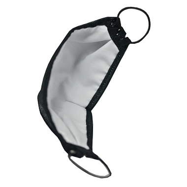 Купить Маска медицинская многоразовая из комбинированных материалов черная