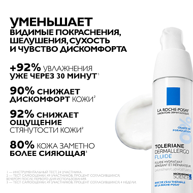 Купить La Roche-Posay Toleriane Dermallergo 40 мл крем-флюид интенсивный успокаивающий  для чувствительной сухой и склонной к аллергии кожи лица