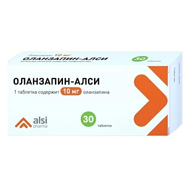 Купить Оланзапин 10 мг 30 шт таблетки
