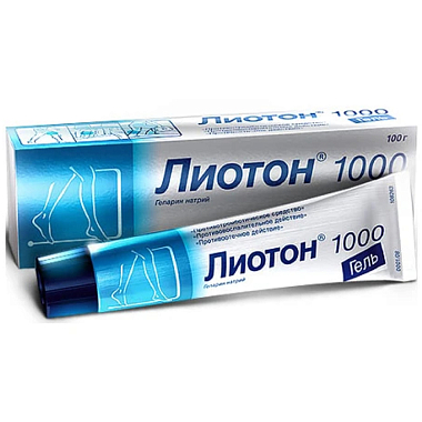 Купить Лиотон 1000 100 г гель для наружного применения