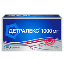 Купить: Детралекс 1000 мг 18 шт таблетки покрытые пленочной оболочкой