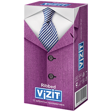 Купить Vizit Ribbed 12 шт презервативы ребристые