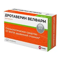 Купить: Дротаверин Велфарм 40 мг 60 шт таблетки