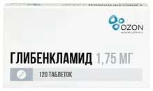 Купить: Глибенкламид 1,75 мг 120 шт таблетки