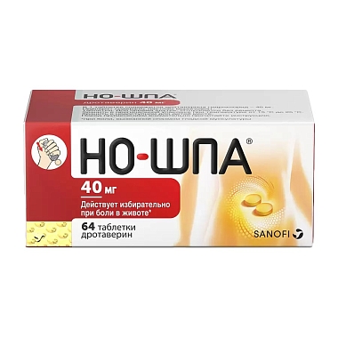 Купить Но-шпа 40 мг 64 шт таблетки флакон с дозатором