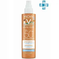 Купить: Vichy Capital Soleil SPF 50+ 200 мл спрей для детей суперводостойкий солнцезащитный