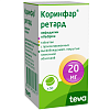 Купить Коринфар ретард 20 мг 50 шт таблетки пролонгированного действия покрытые пленочной оболочкой