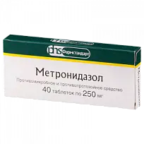 Купить: Метронидазол 250 мг 40 шт таблетки