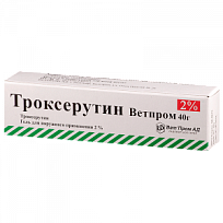 Купить: Троксерутин-Ветпром 2% 40 г гель для наружного применения
