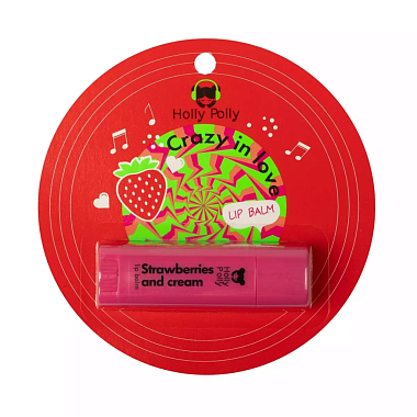 Купить Holly Polly Crazy In love 4,8 г бальзам для губ клубника со сливками