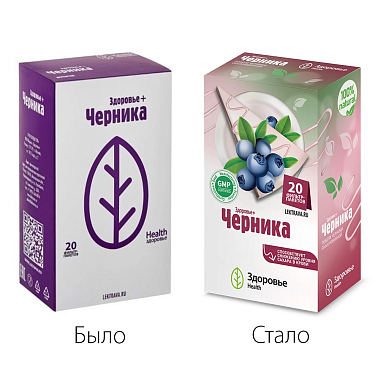Купить Фиточай Здоровье + Черника 2 г 20 шт фильтр-пакеты