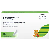 Купить: Глицерин 1,24 г 10 шт суппозитории ректальные для детей