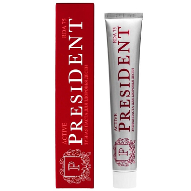 Купить PresiDent Active 75 г зубная паста