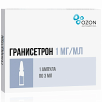 Купить: Гранисетрон 1 мг/мл 3 мл 1 шт концентрат для приготовления раствора для инфузий флакон
