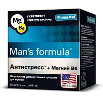 Купить: Man's formula Антистресс + Магний В6 60 шт капсулы