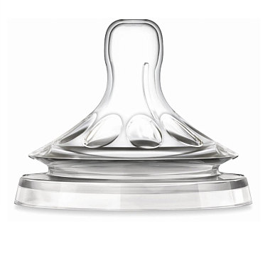 Купить Philips Avent Natural SCF651/27 2 шт соска силиконовая для новорожденных 0 мес+