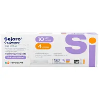 Купить: Седжаро 10 мг/доз 2,4 мл 1 шт раствор для подкожного введения + иглы одноразовые 4 шт